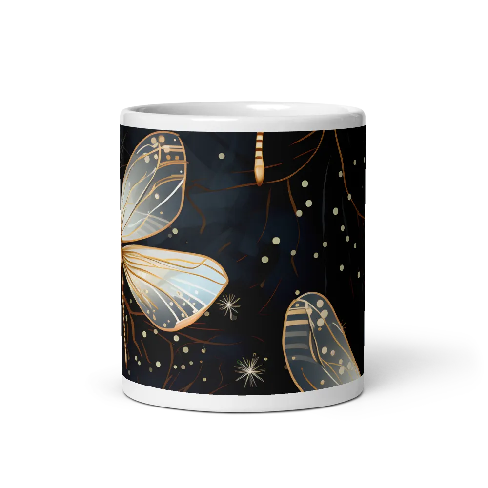 Ethereal Dance: Dragonflies in a Midnight Garden