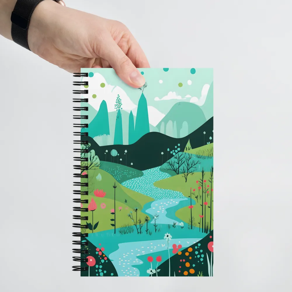 Whimsical River Valley 
 Spiral Notebook | 140 pages
