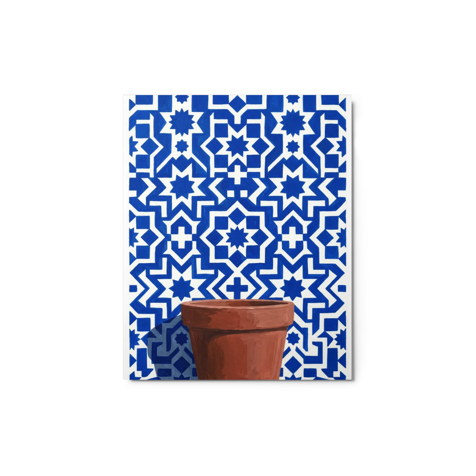 Mediterranean Clay Pot 
 Poster with White Frame | 16″x 20″