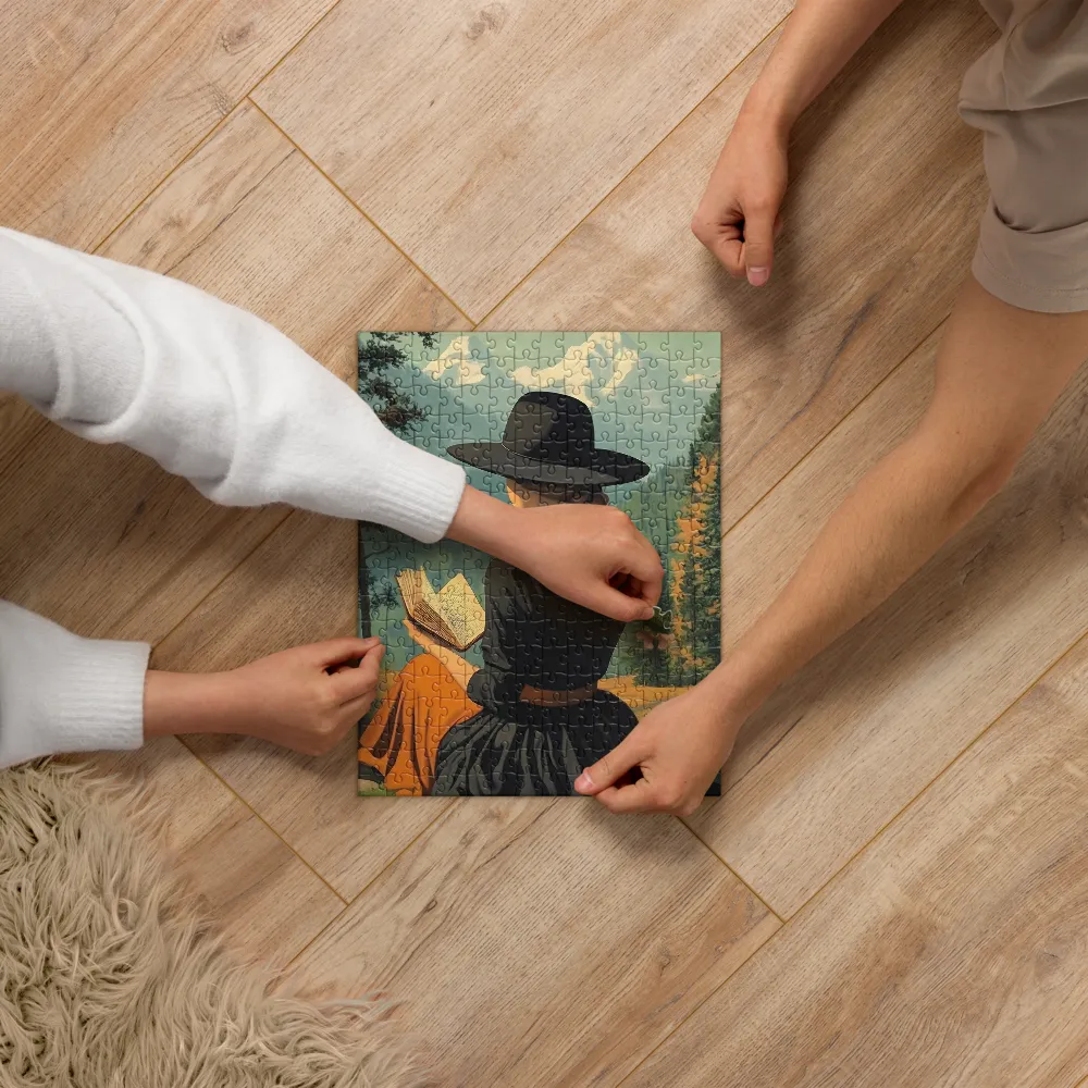 Quiet Reading in the Mountains 
 Jigsaw Puzzle
