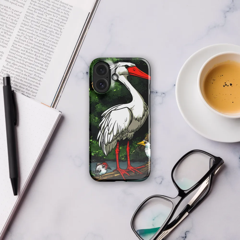 Riverbank Stork Family 
 Samsung Galaxy S10 | Snap Case