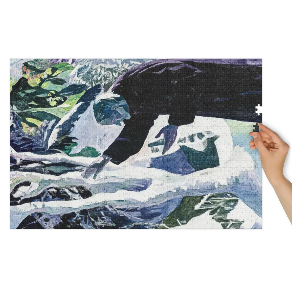 La Prière de la Forêt 
 Puzzle en boite metallique