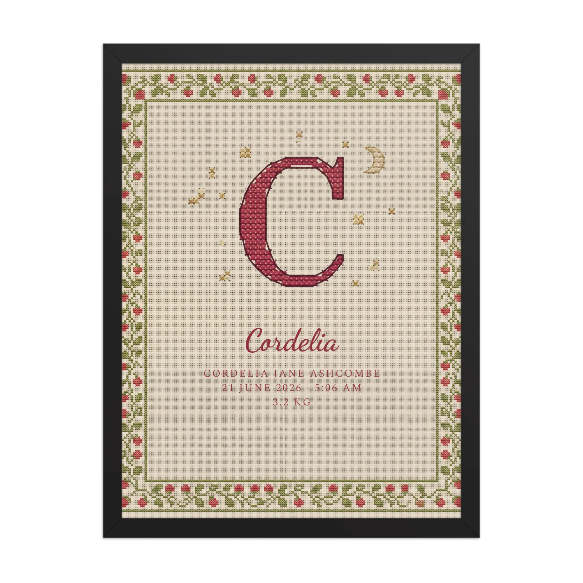 Cross-Stitch Initial
