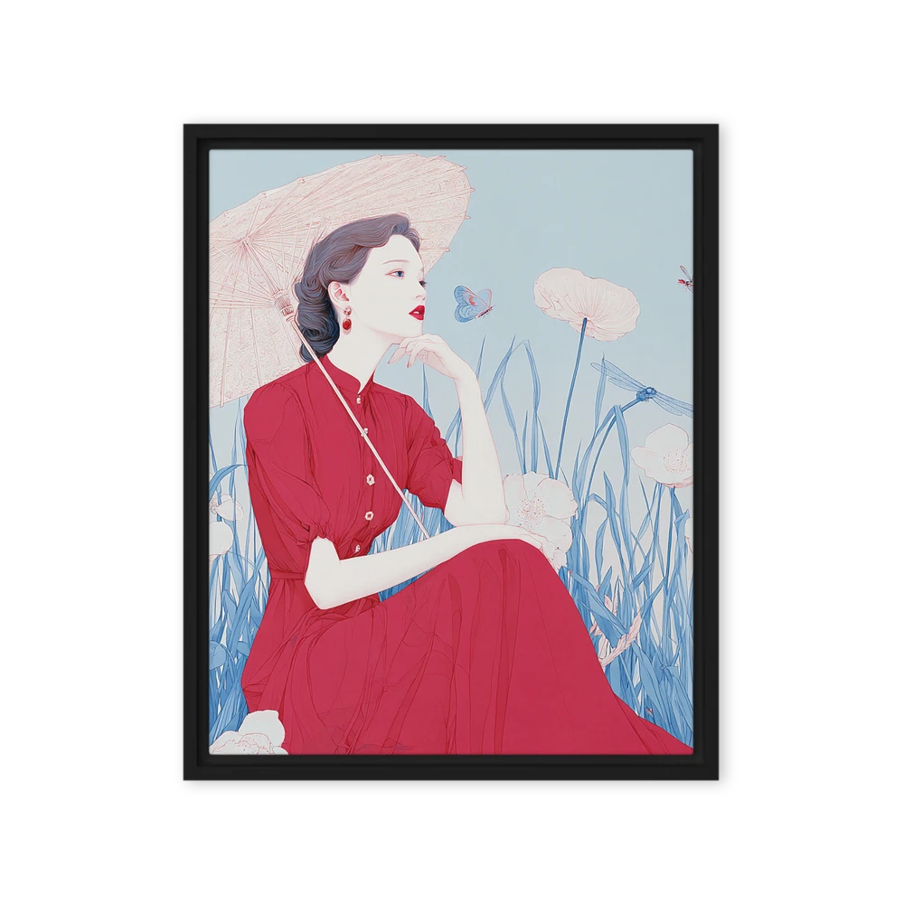 Serenity in Red | Art Print