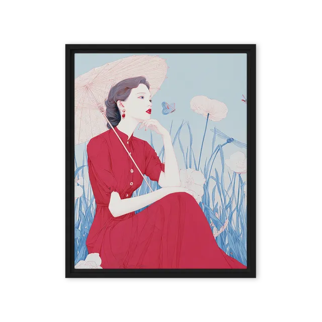 Serenity in Red | Art Print
