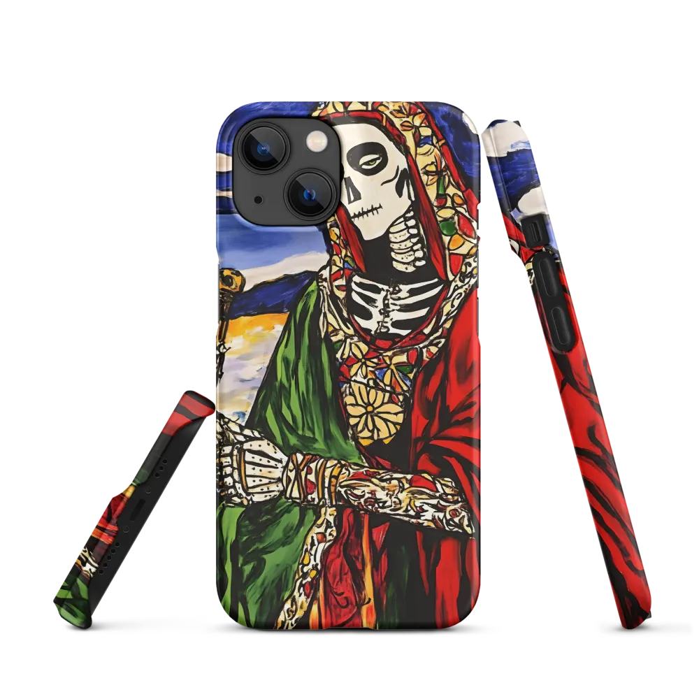 Skeleton Figure in Colorful Robe | Phone Case