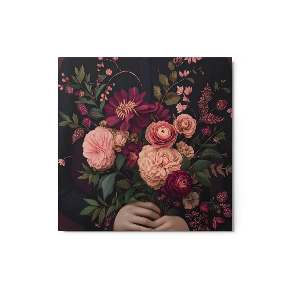 The Gilded Bouquet 
 Canvas | 16″x 16″