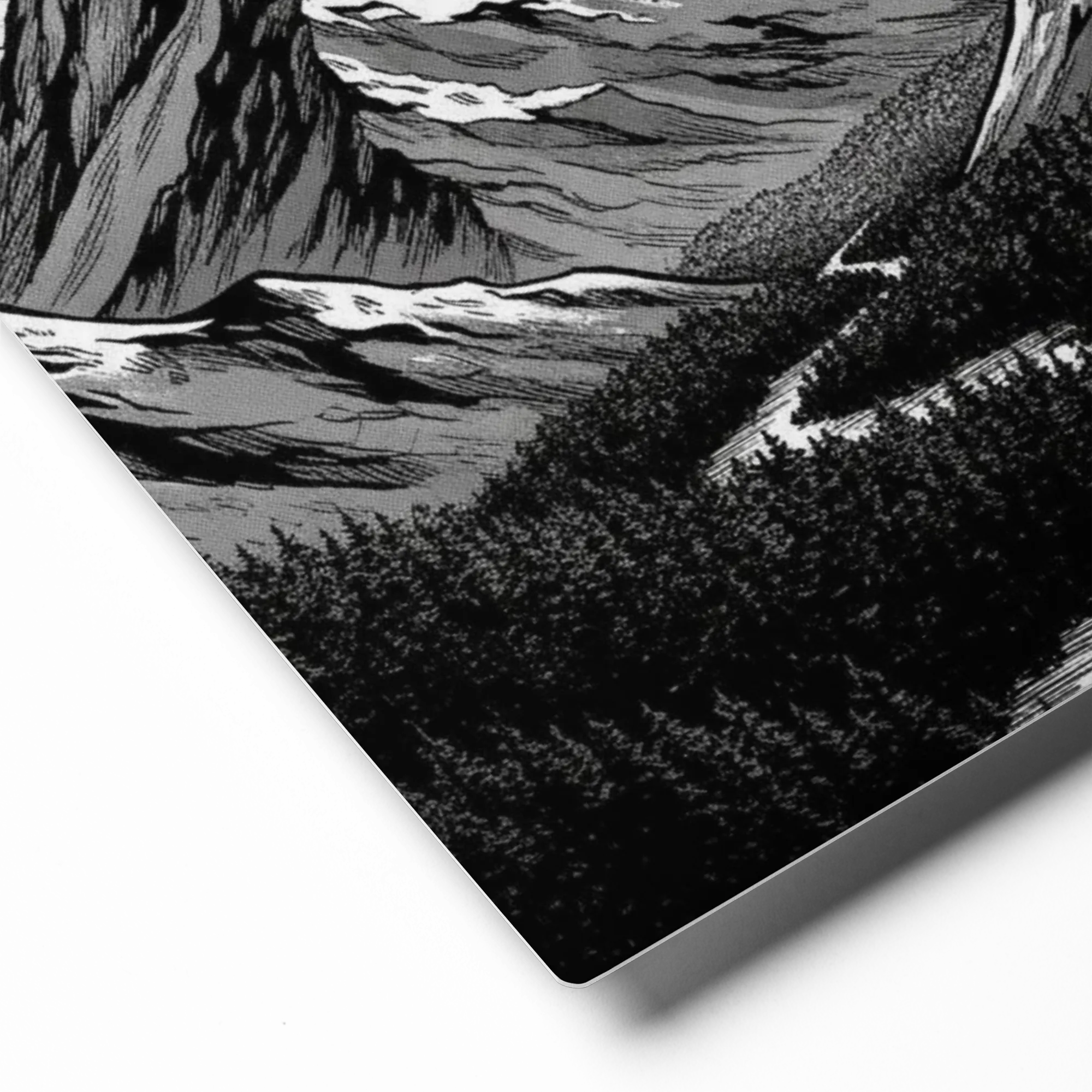 Summit Flow 
 Canvas with Brown Frame