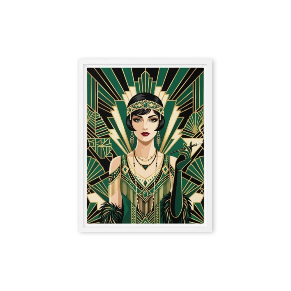 The Emerald Flapper | Art Print