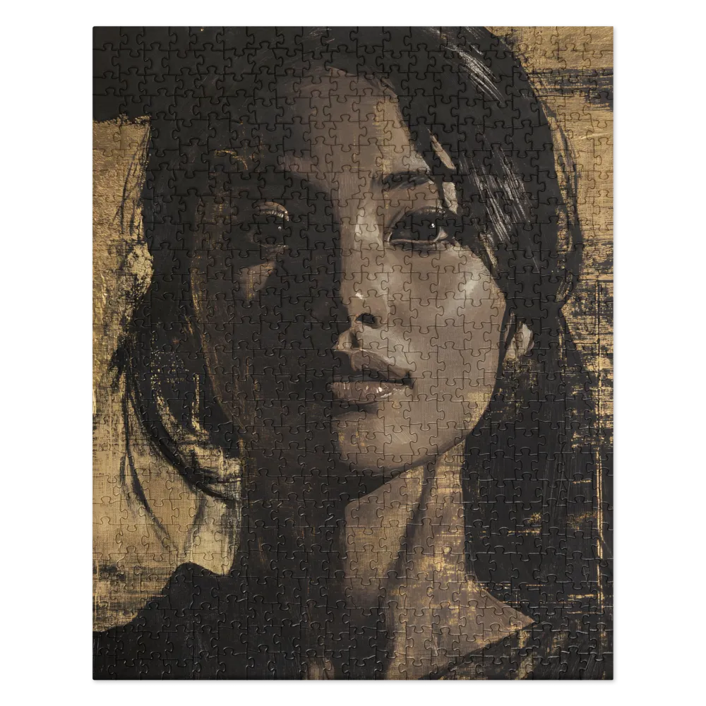Gilded Shadow Portrait 
 Jigsaw Puzzle