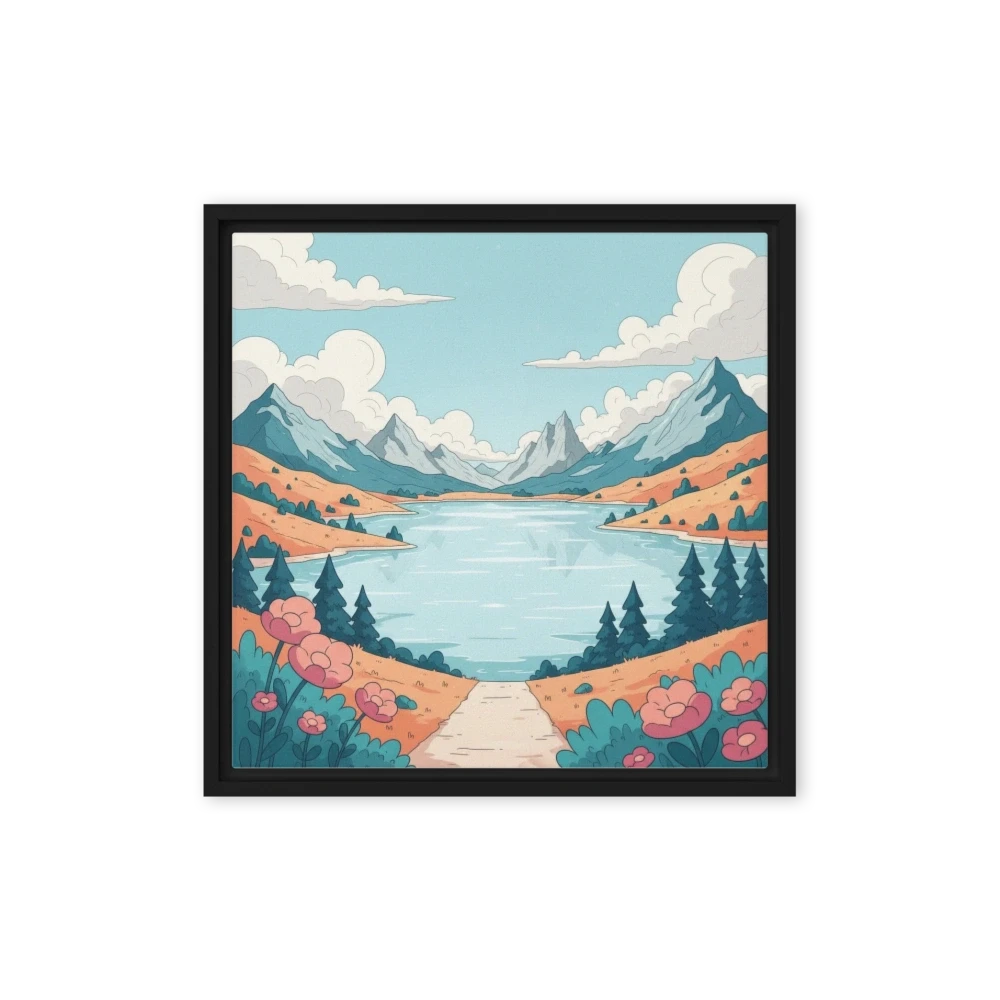 Serene Mountain Lake Path