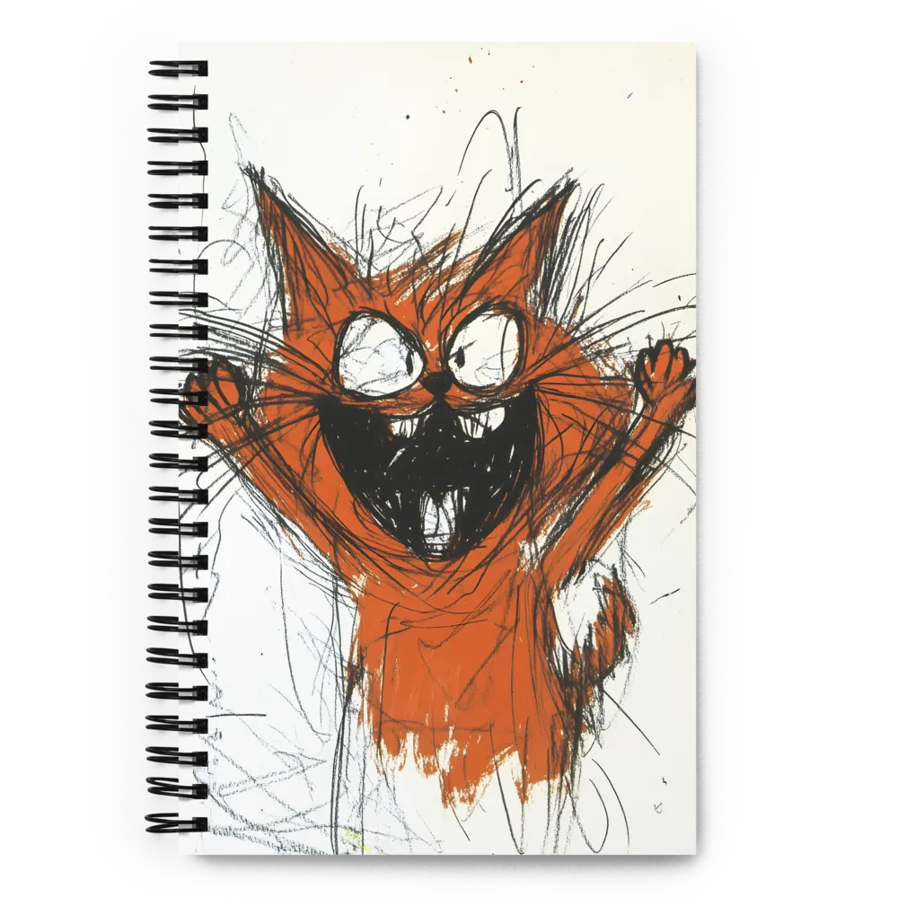Furious Feline Sketch 
 Spiral Notebook | 140 pages