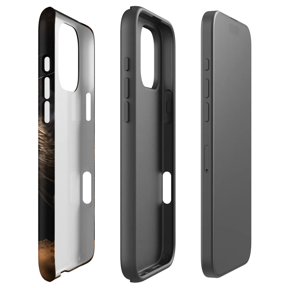 Curious Mammal Emerging from Burrow | Phone Case