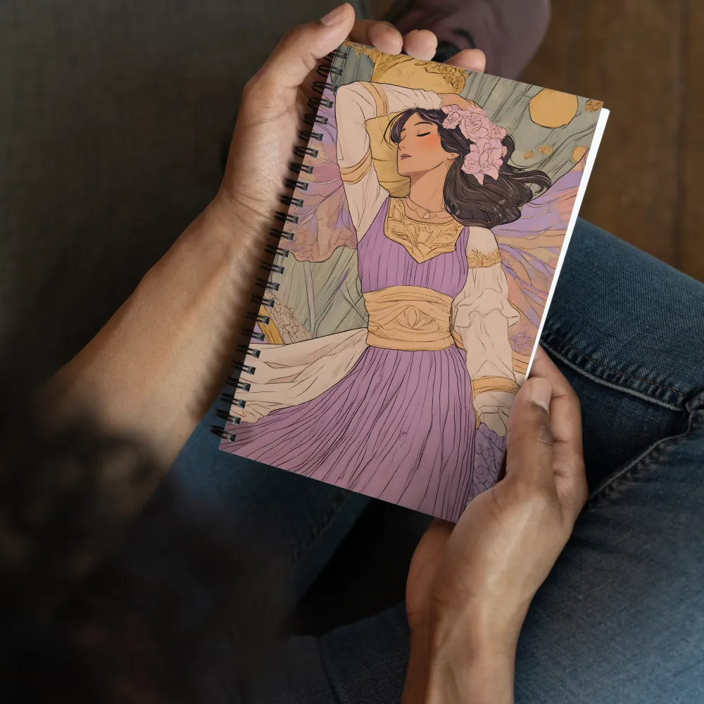 Art Nouveau Fairy Dream 
 Spiral Notebook | 140 pages