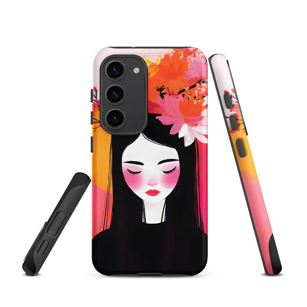 Girl with Flowers | Phone Case