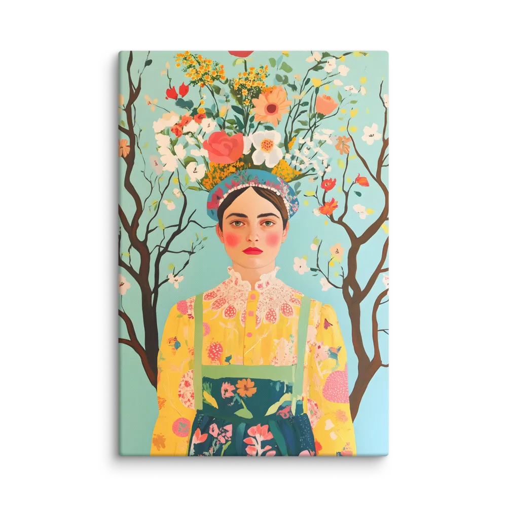 The Floral Muse 
 Canvas | 32″x 48″