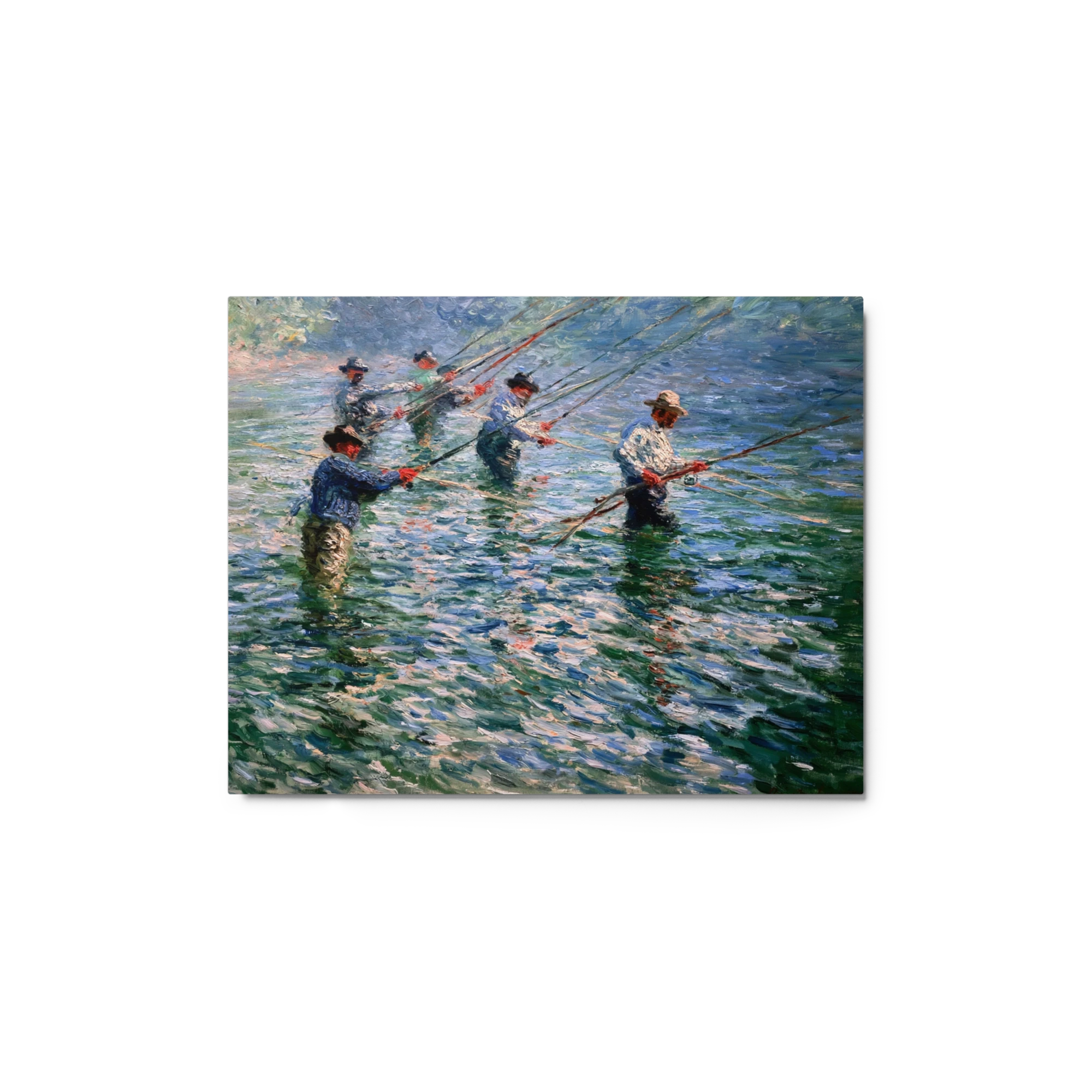 Fishermen in Shimmering Water