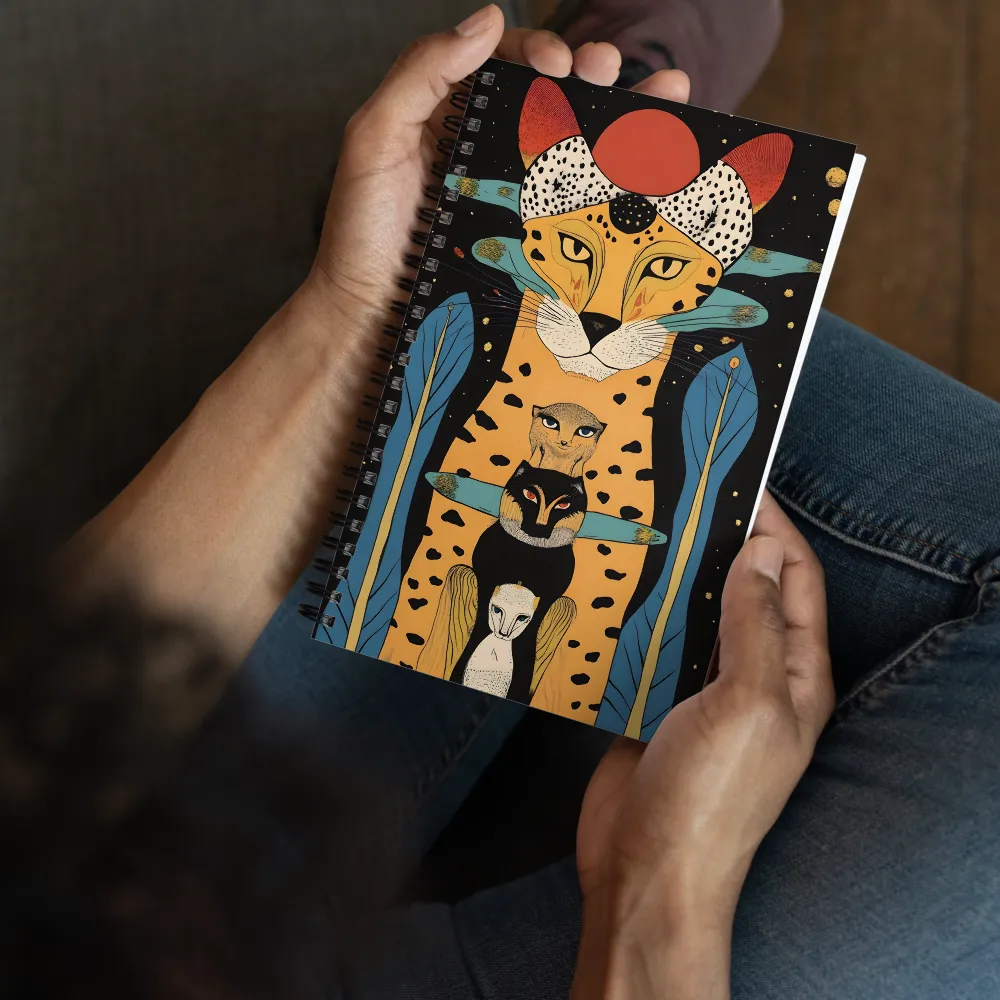 Feline Pantheon 
 Spiral Notebook | 140 pages