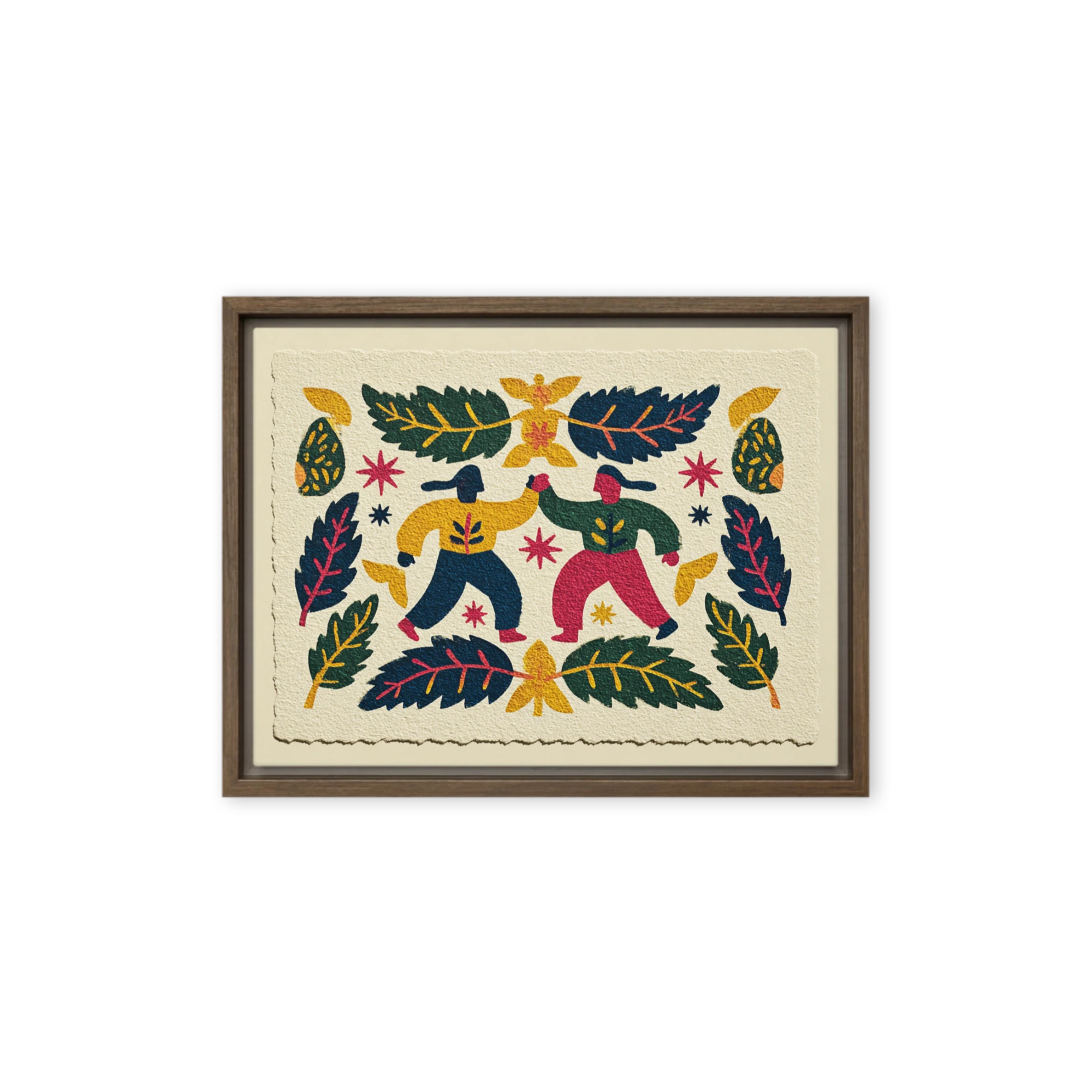 Folk Art Dancers | Art Print