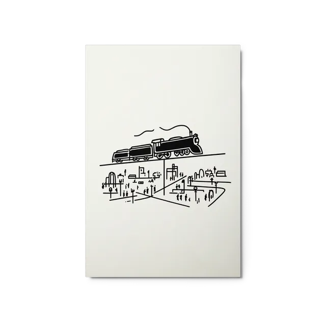Overhead Steam Train | Art Print