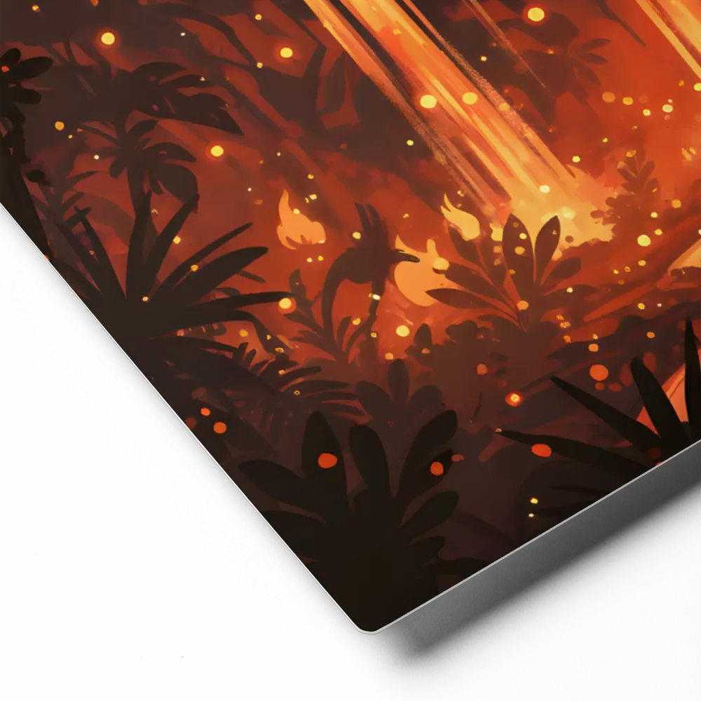 Enchanted Glow Falls 
 Canvas with Black Frame