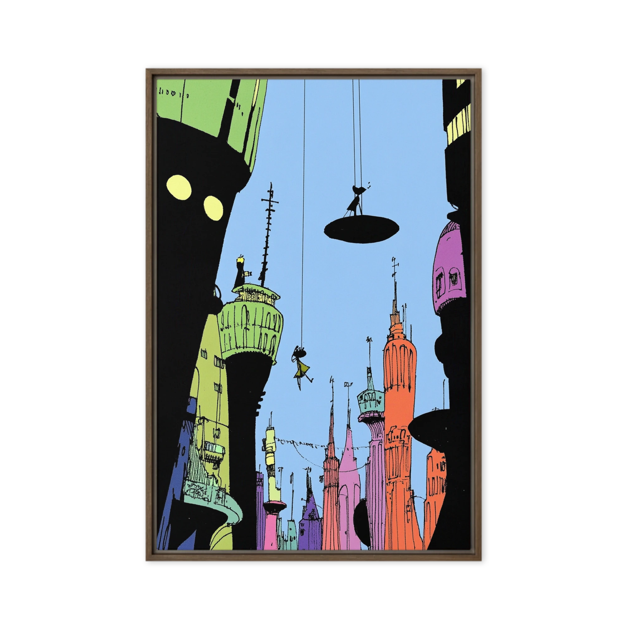 Surreal Futuristic Cityscape