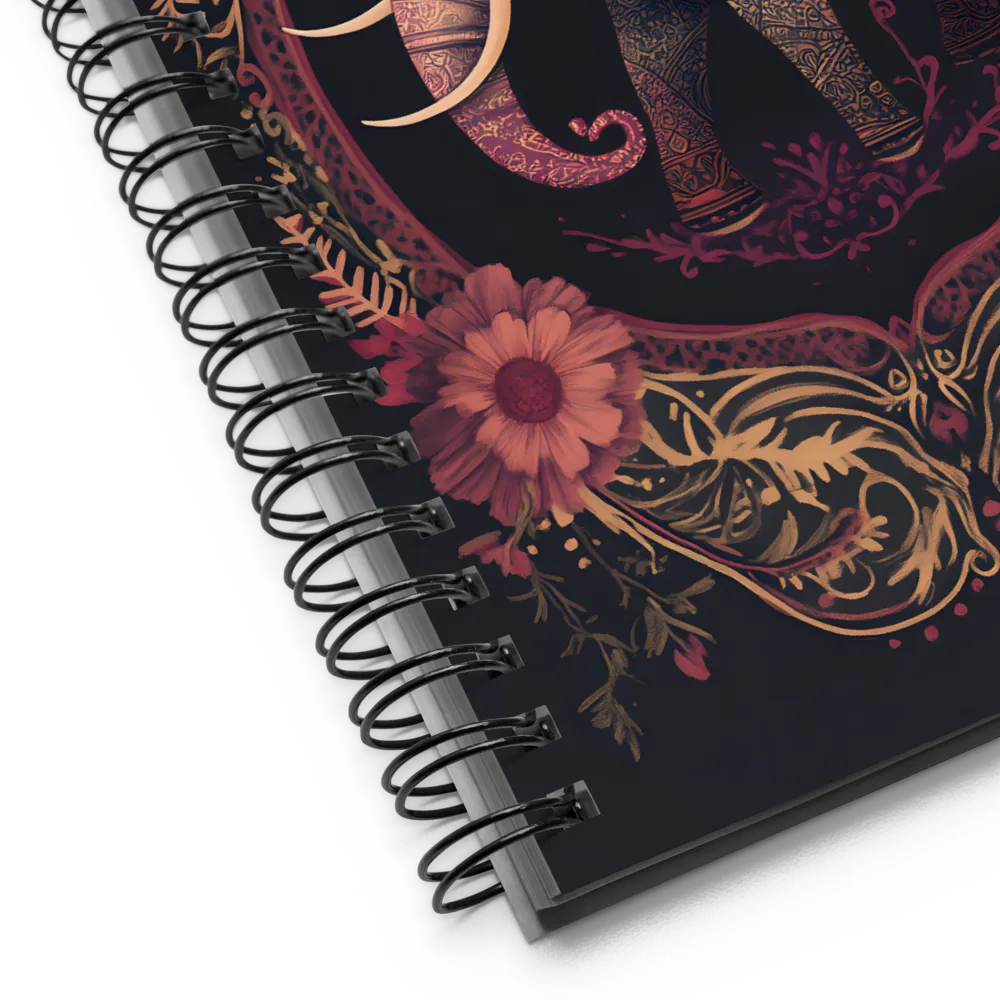 Gilded Elephant Majesty 
 Spiral Notebook | 140 pages