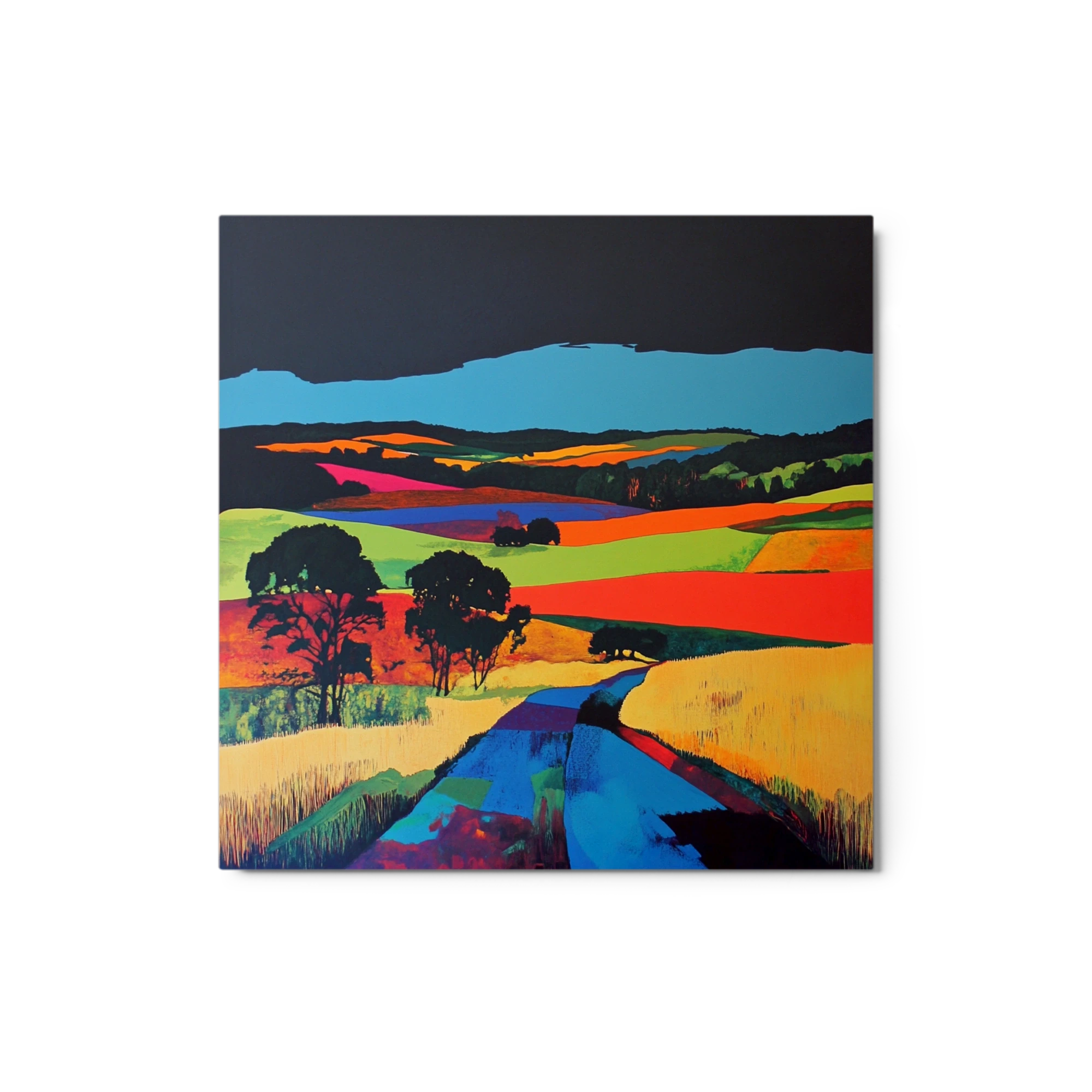 Vibrant Landscape with Road
