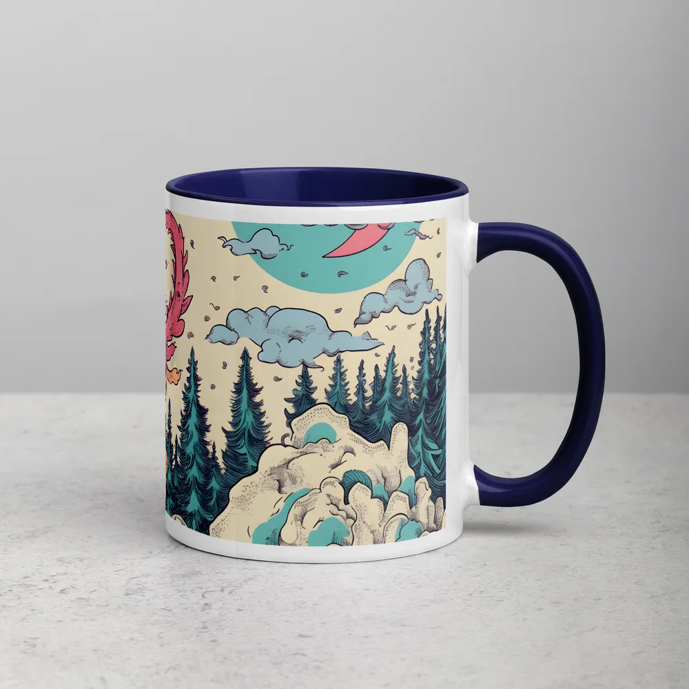 Guardian of the Pine 
 Mug with Red inside