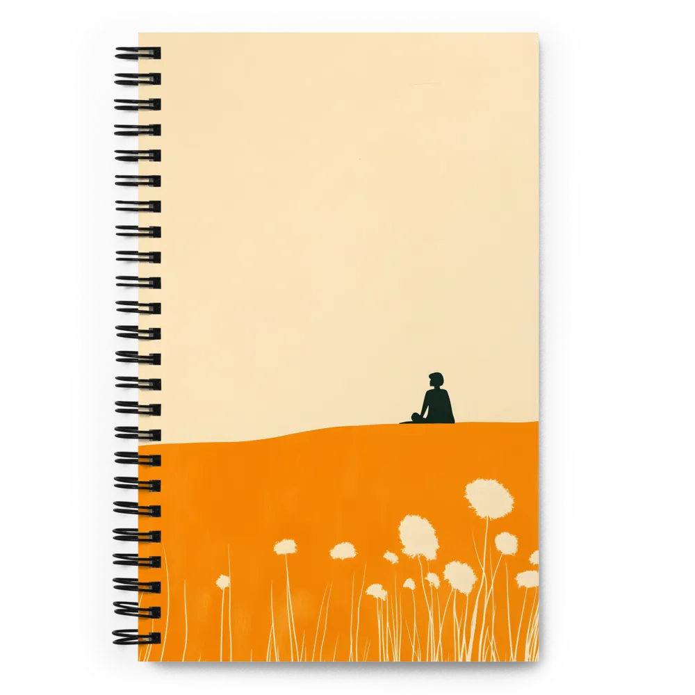 Serene Hilltop Silhouette 
 Spiral Notebook | 140 pages