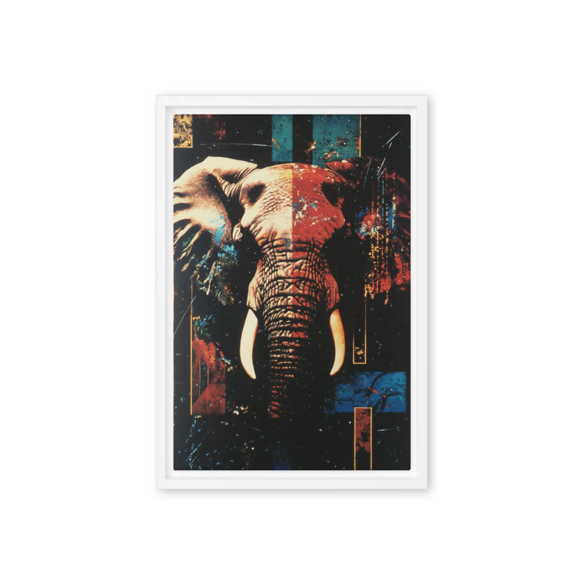 Fragmented Elephant Portrait | Art Print