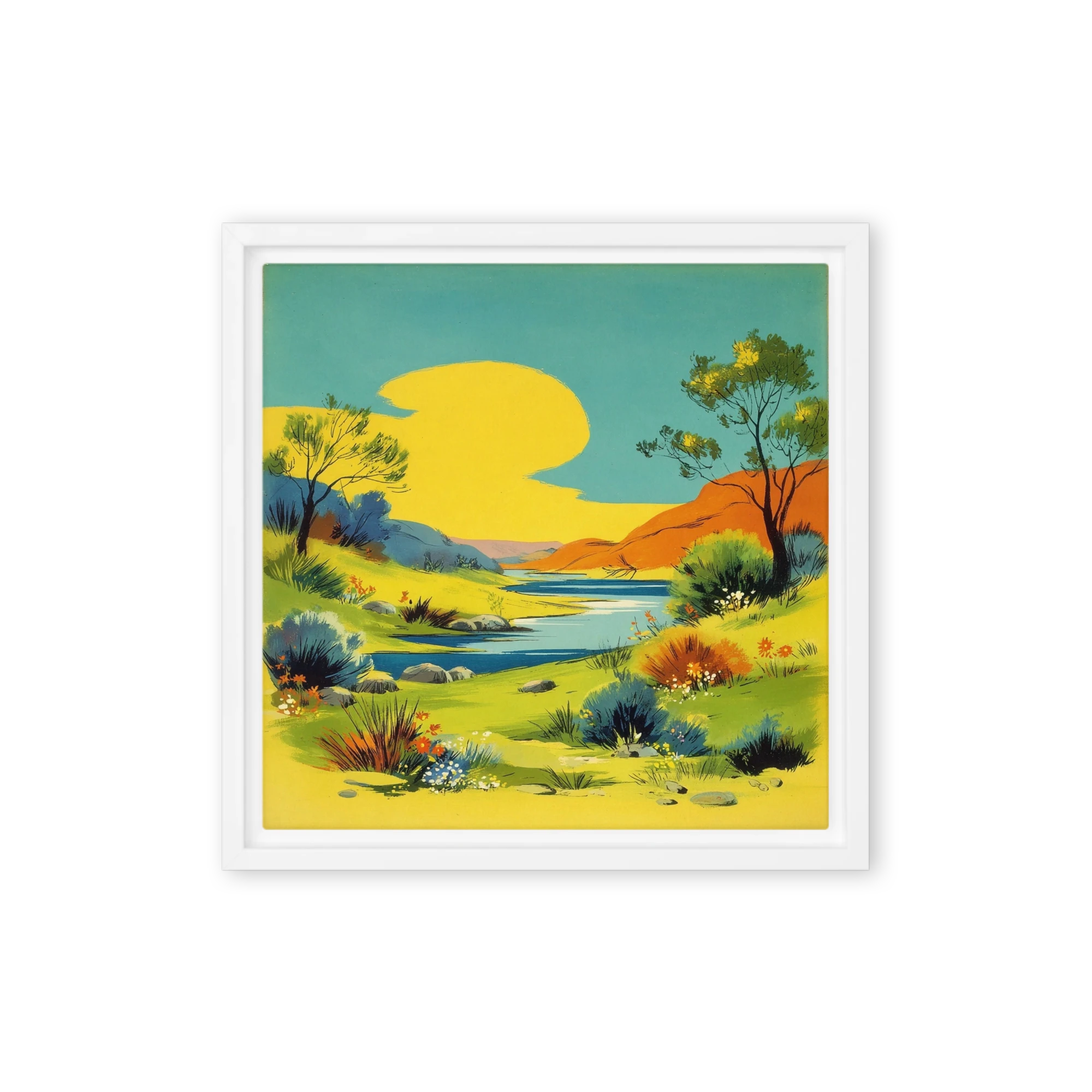 Golden Sun and Winding River