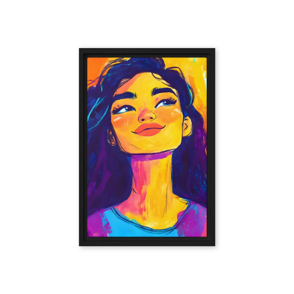 Vibrant Spirit 
 Canvas with Brown Frame