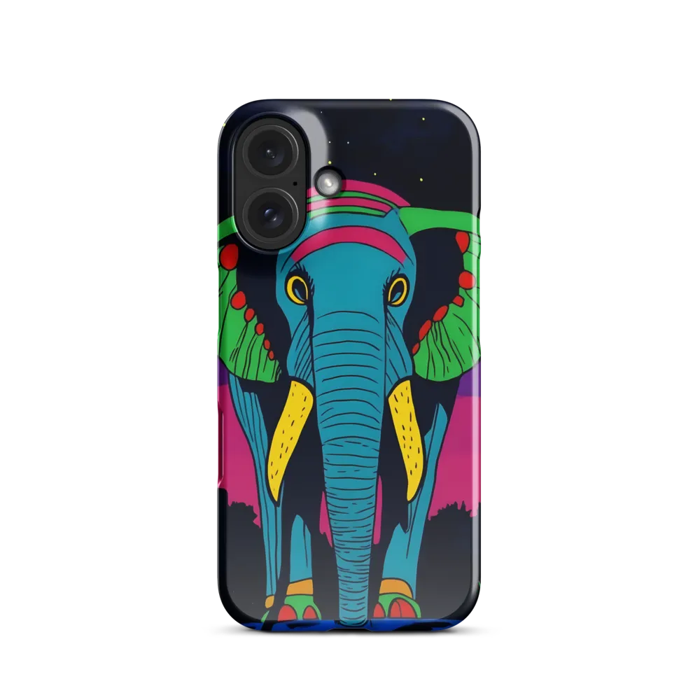 Neon Night Elephant 
 iPhone 11 | Snap Case