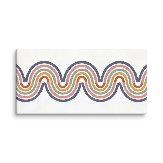 Wavy Rainbow Arch Pattern | Art Print