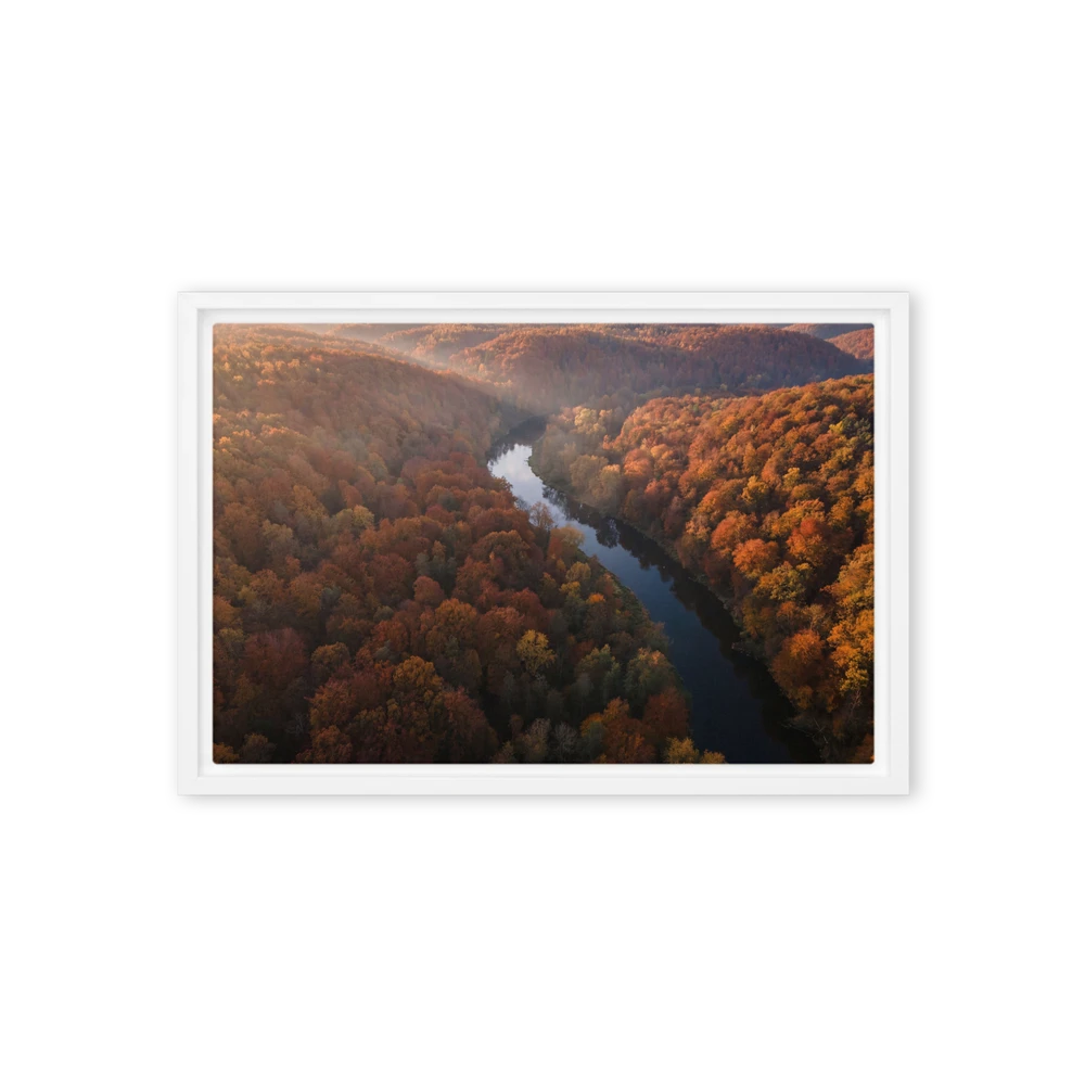 Autumn River Serenity | Art Print