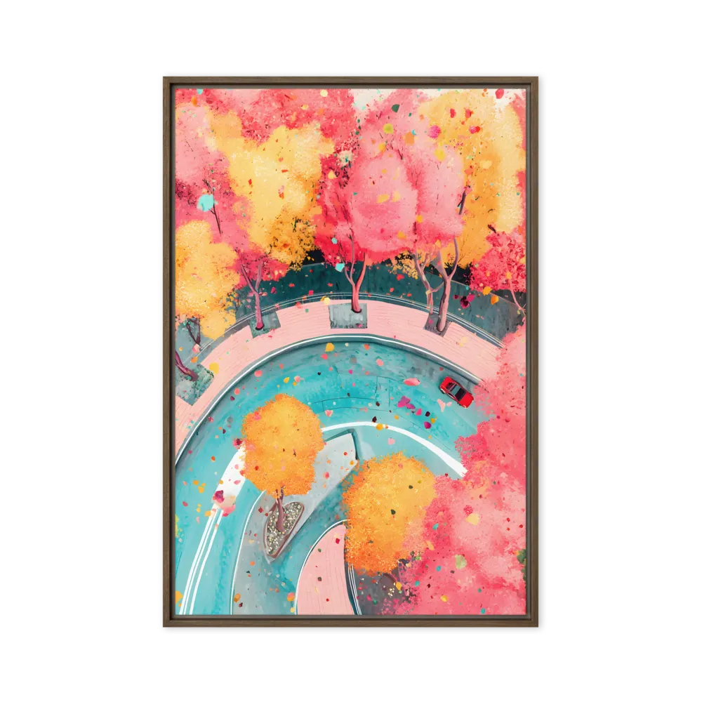 Autumnal City Drive 
 Canvas | 12″x 18″