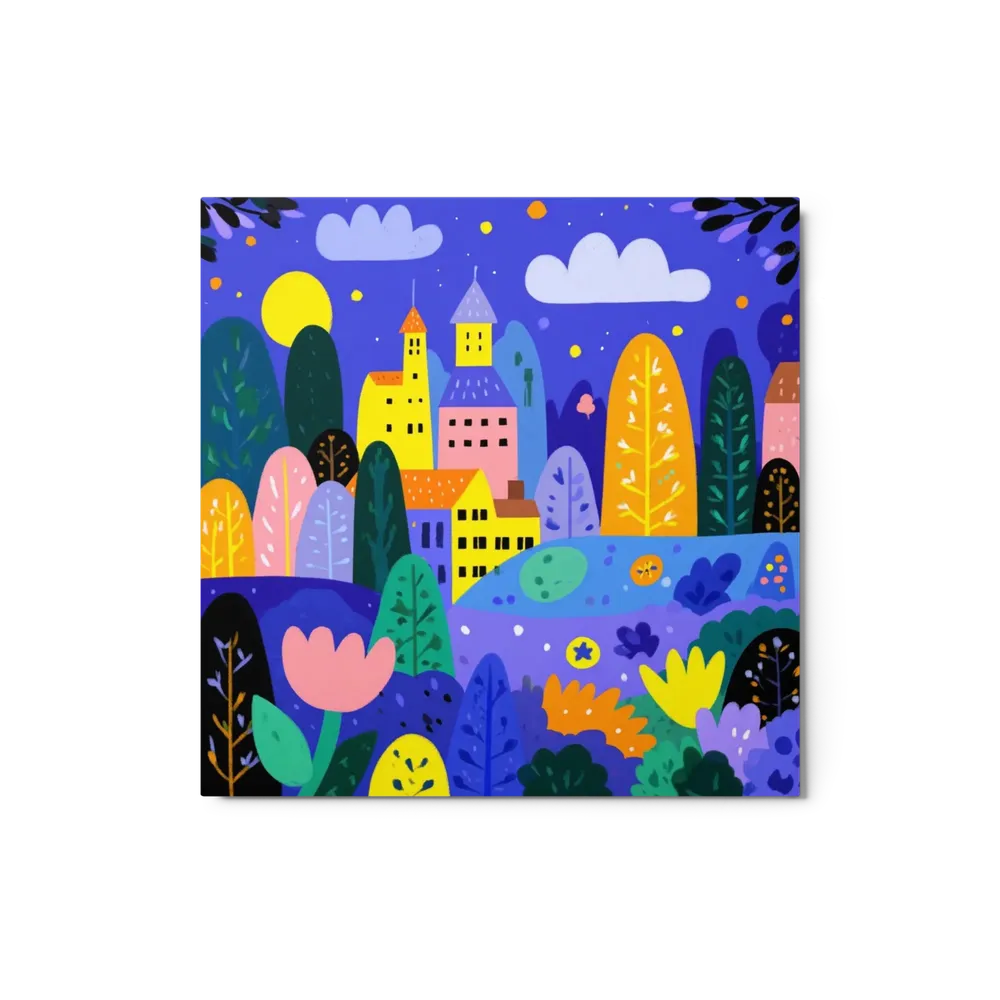 Enchanted Night Village | Art Print