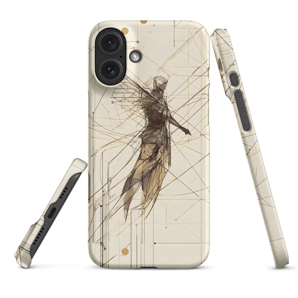 Abstract Geometric Figure Drawing | Phone Case