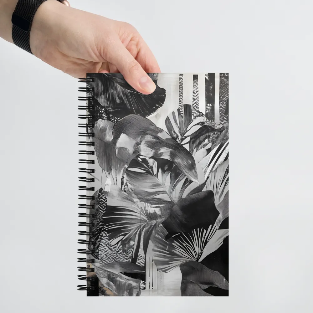 Tropical Monochrome Layers 
 Spiral Notebook | 140 pages