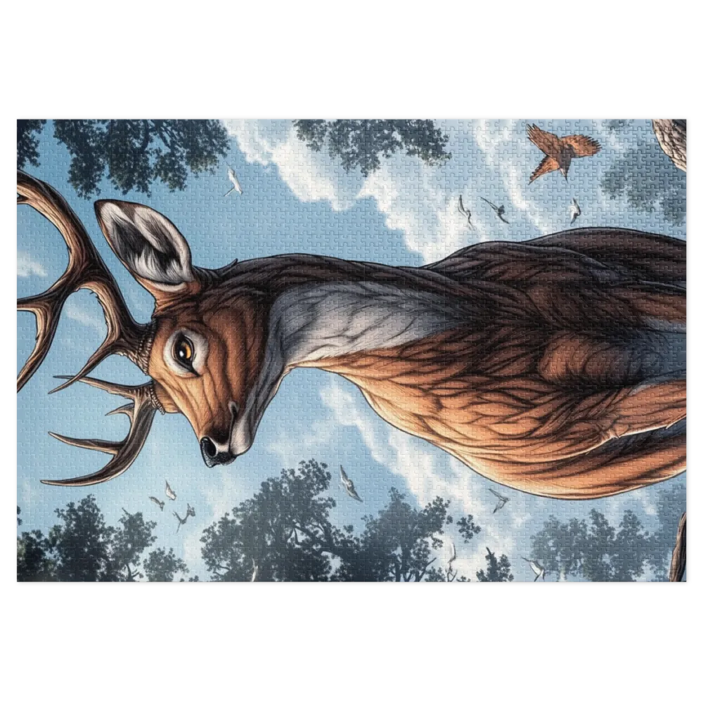 Deer Illustration | Jigsaw Puzzle (252/520 pieces)