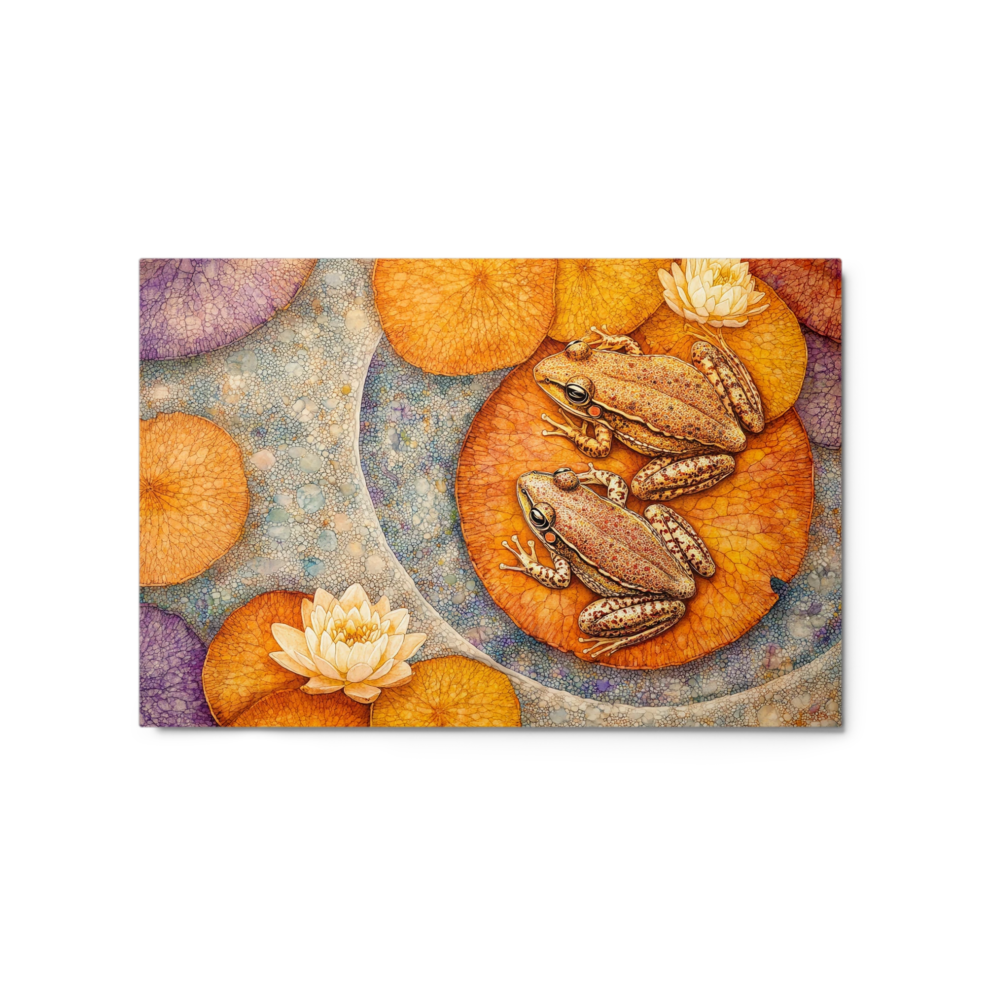 Frogs on Lotus Pads