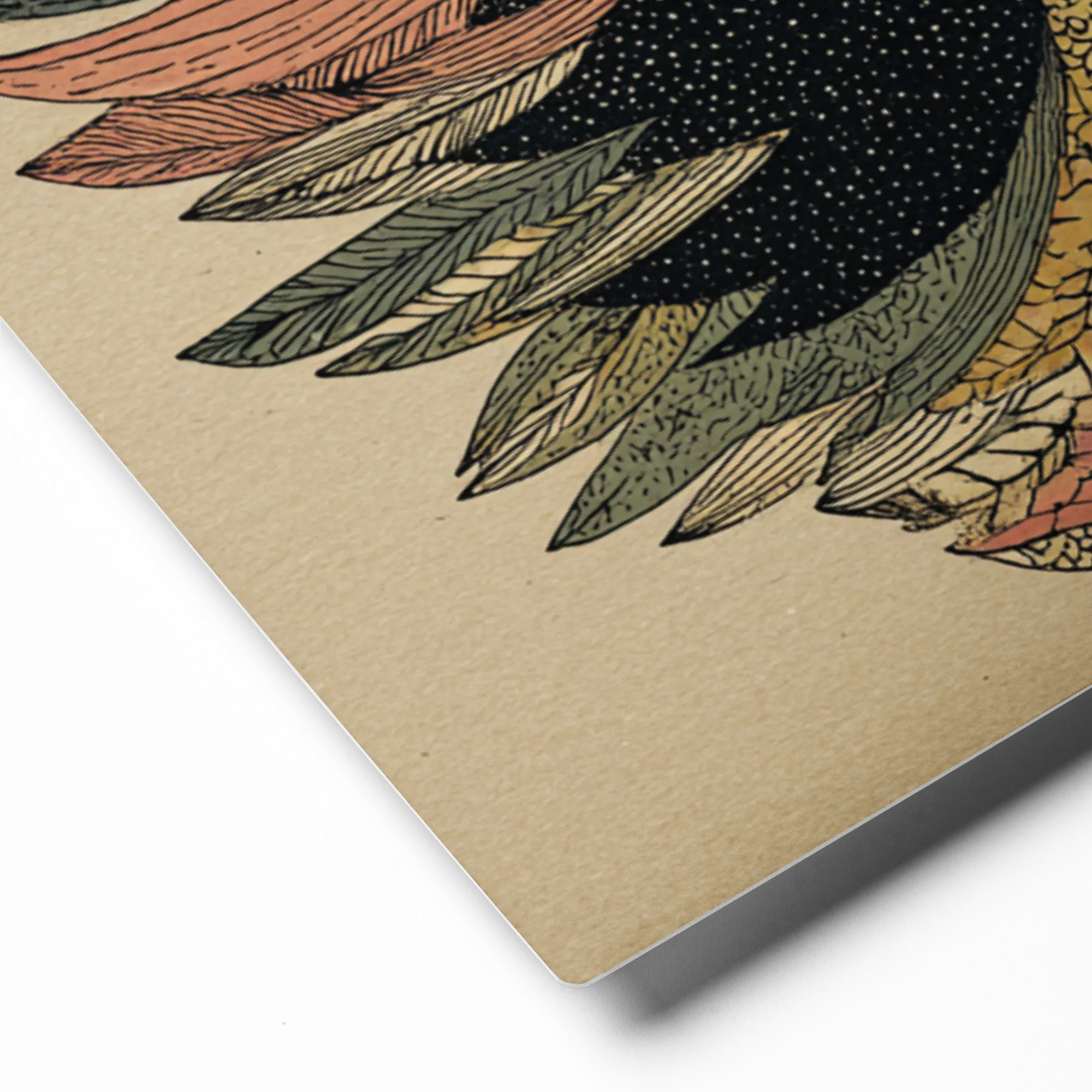 Stippled Unicorn Fantasy 
 Canvas | 18″x 18″