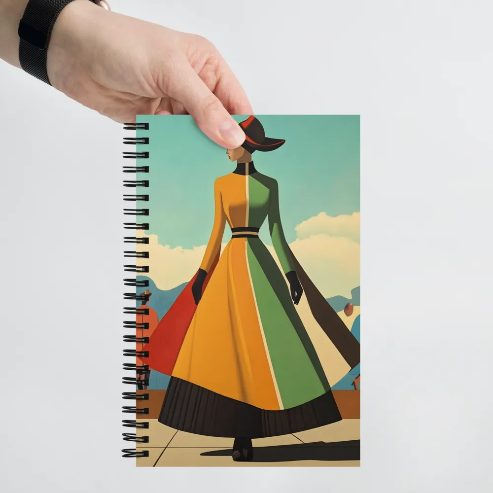 Art Deco Fashion Figure 
 Spiral Notebook | 140 pages