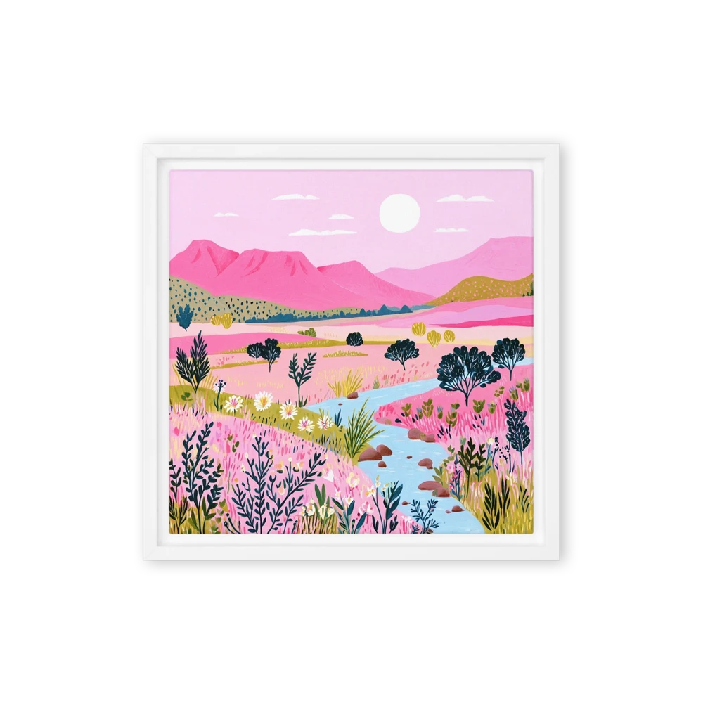 Pink Valley River | Art Print