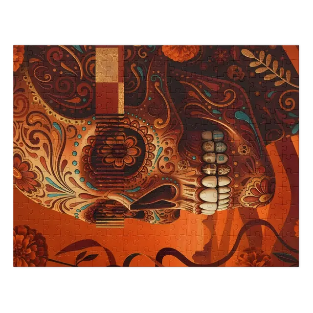 Marigold Sugar Skull | Jigsaw Puzzles