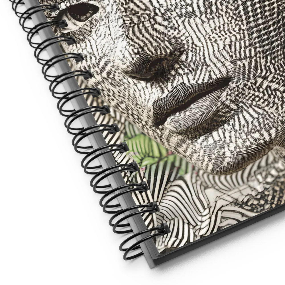 Engraved Visage 
 Spiral Notebook | 140 pages