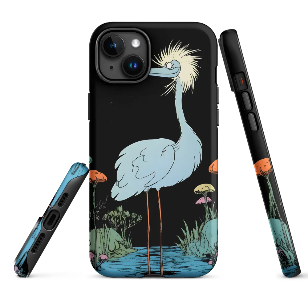 Whimsical Heron Illustration | Phone Case
