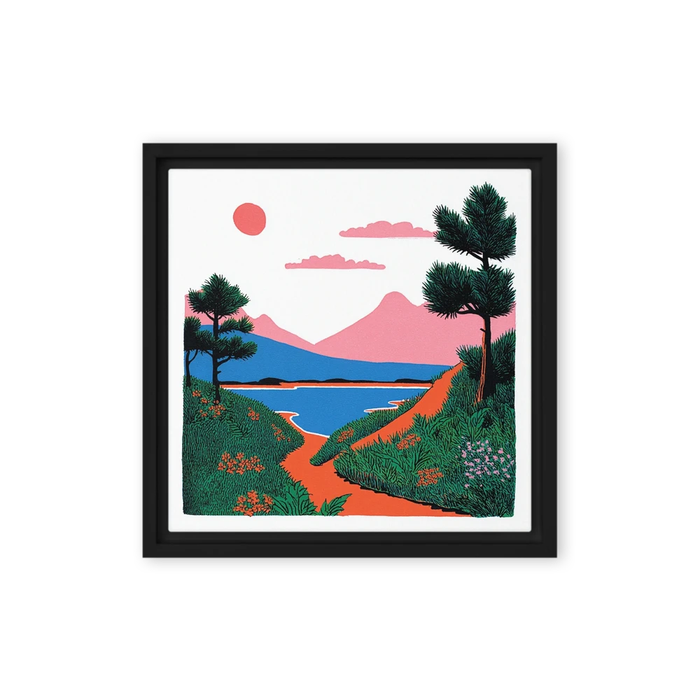 Pink Mountain Pathway | Art Print