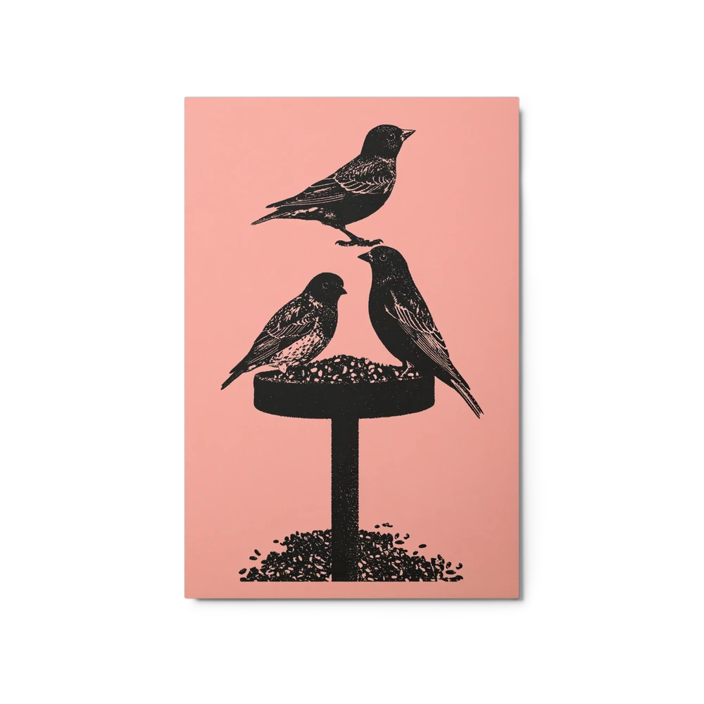 Birds at the Feeder | Art Print